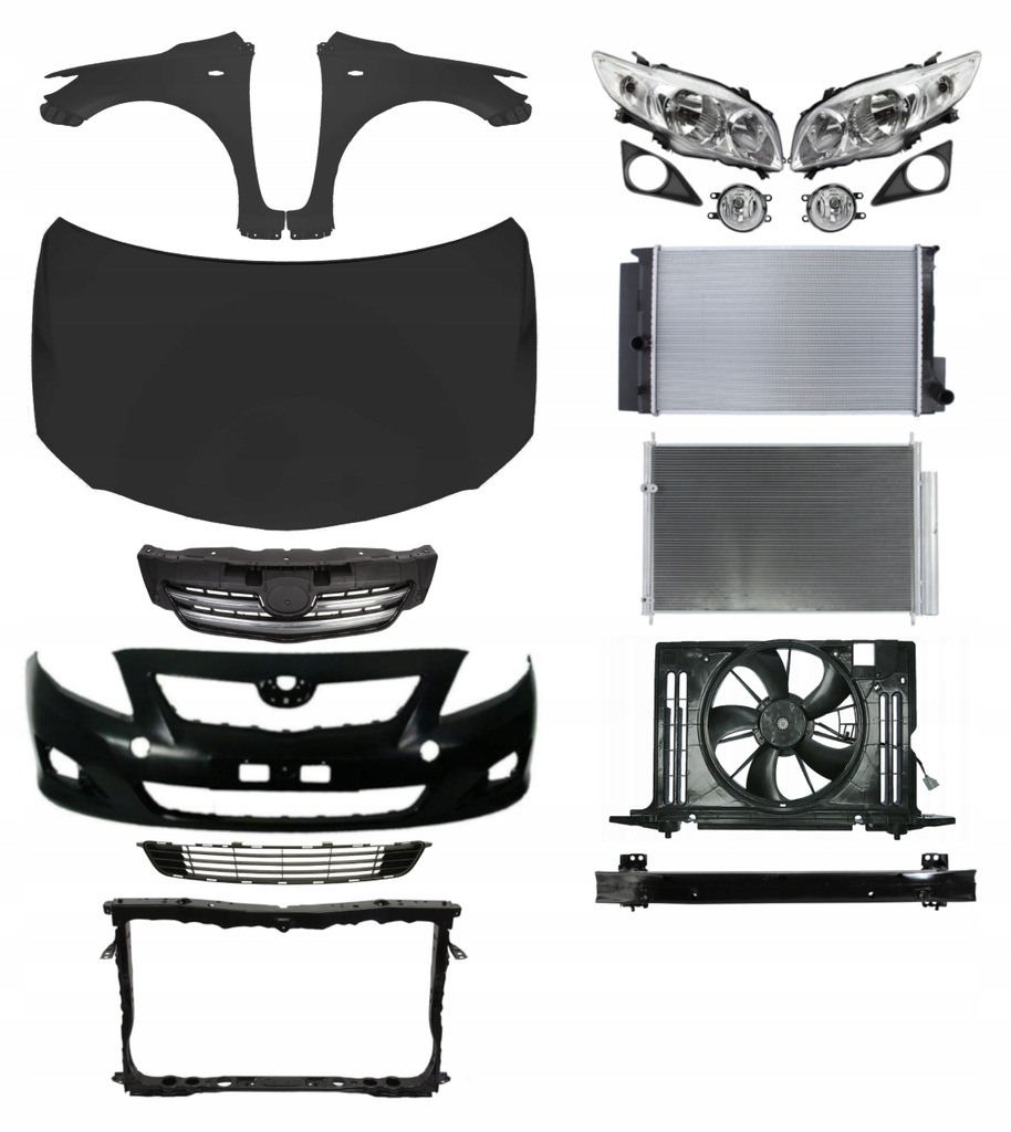 фото №1, Toyota corolla 06-10 капот бампер крыло pas