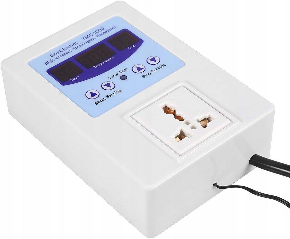 фото №6, Термостат з датчиком led штекер usa