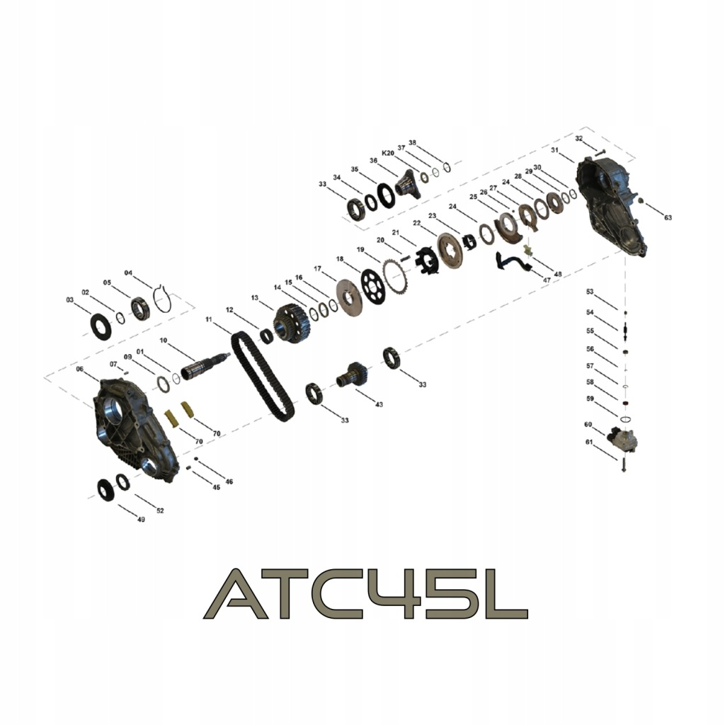 фото №3, 'ланцюг редуктор коробка передач приладова atc45l bmw x4'