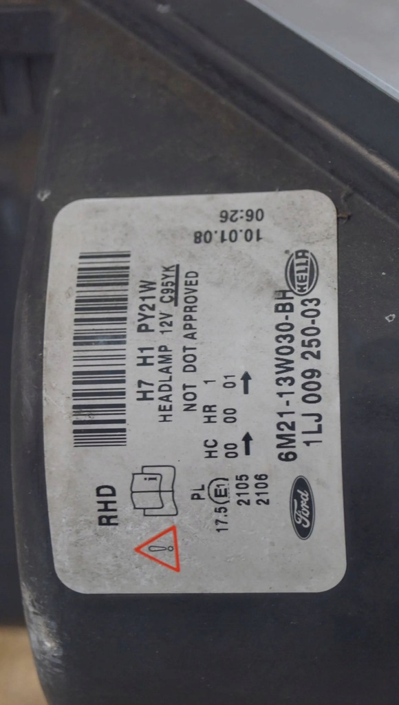 фото №12, Лампа лівий перед ford s-max mk1 c1399