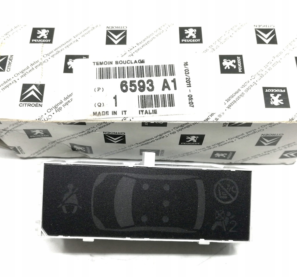 фото №1, Дисплей замки ремней peugeot 308 6593a1 oe!