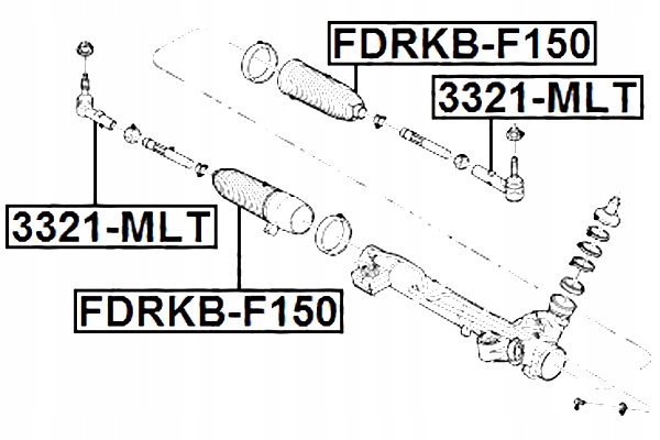 фото №2, Febest 3321-mlt наконечник тяга кермовий поперечний