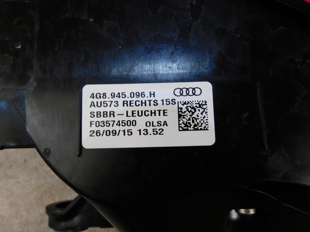 фото №11, Audi a7 rs7 4g8 lift лампа задняя правая matrix europejska 4g8945096h cała