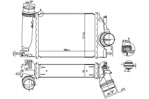 Інтеркулер радіатор повітря впускний nissan qashqai 2 renault Ціна