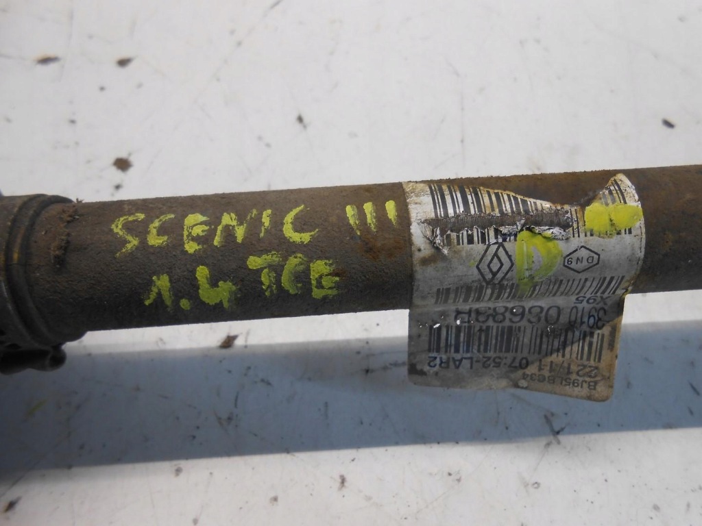 фото №2, Приводной вал правая renault scenic iii 1.4 tce 391008683r #