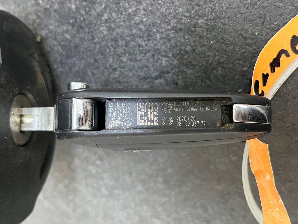 фото №3, Замок запалювання ключ opel combo e комплект 2020