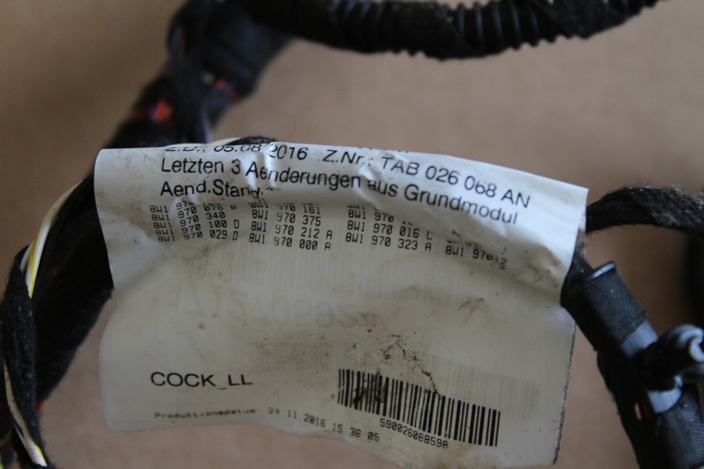 фото №11, Жгут электропроводка панели приборной панели audi rs5 8w