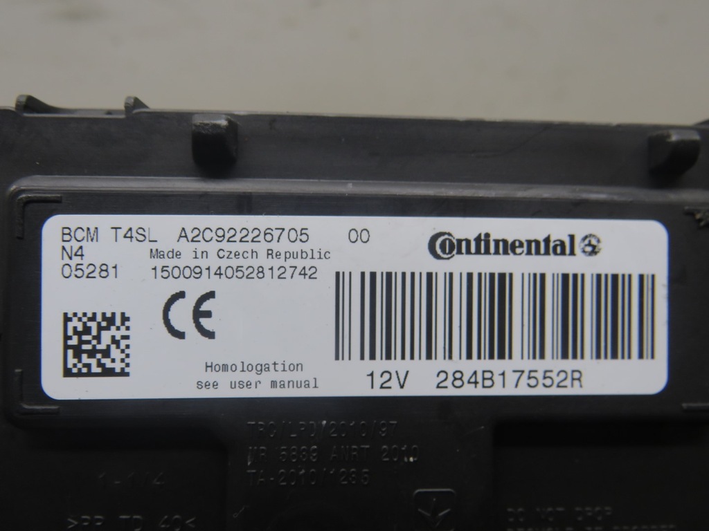 фото №3, Модуль renault оригинальный номер 284b17552r