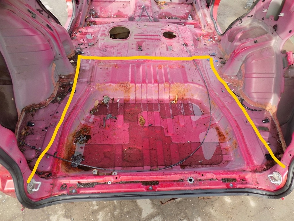 фото №5, Mitsubish outlander ii p26 pas задний поддон пол