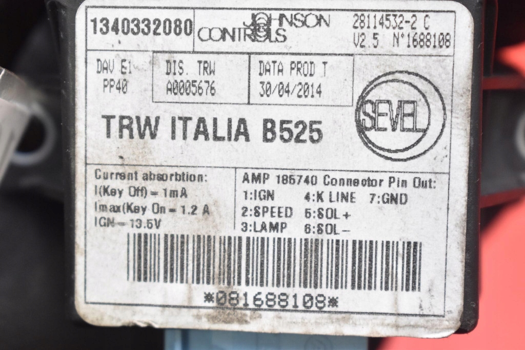 фото №7, Блок керування модуль центрального замка 1340332080 peugeot boxer 3 iii lift 14-