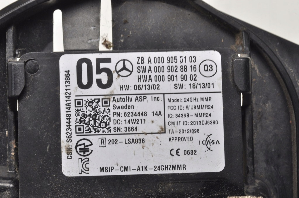 фото №3, Mercedes w246 w176 w218 радар distronic a0009055103