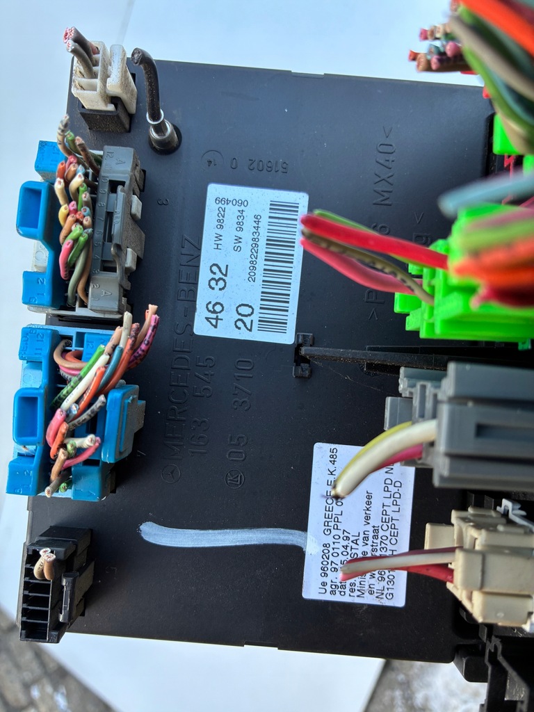 фото №9, Коробка предохранителей модуль sam mercedes ml 1635454632 1635450005