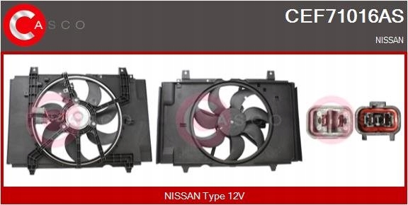 фото №1, Вентилятор радиатора - casco cef71016as