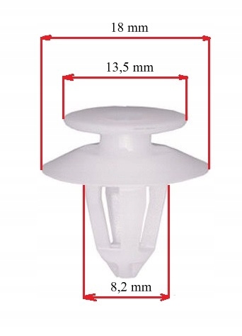 фото №2, Штифт кліпса оббивка dacia logan mercedes vito