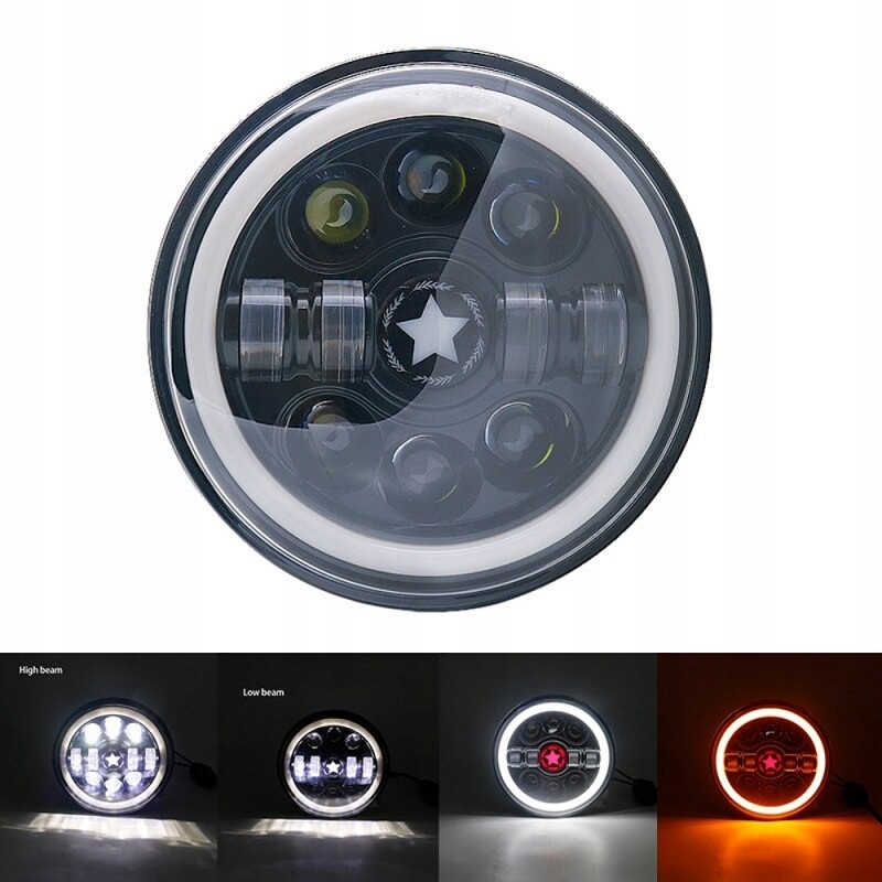 фото №1, Hummer лампа передня 7" full led 1szt