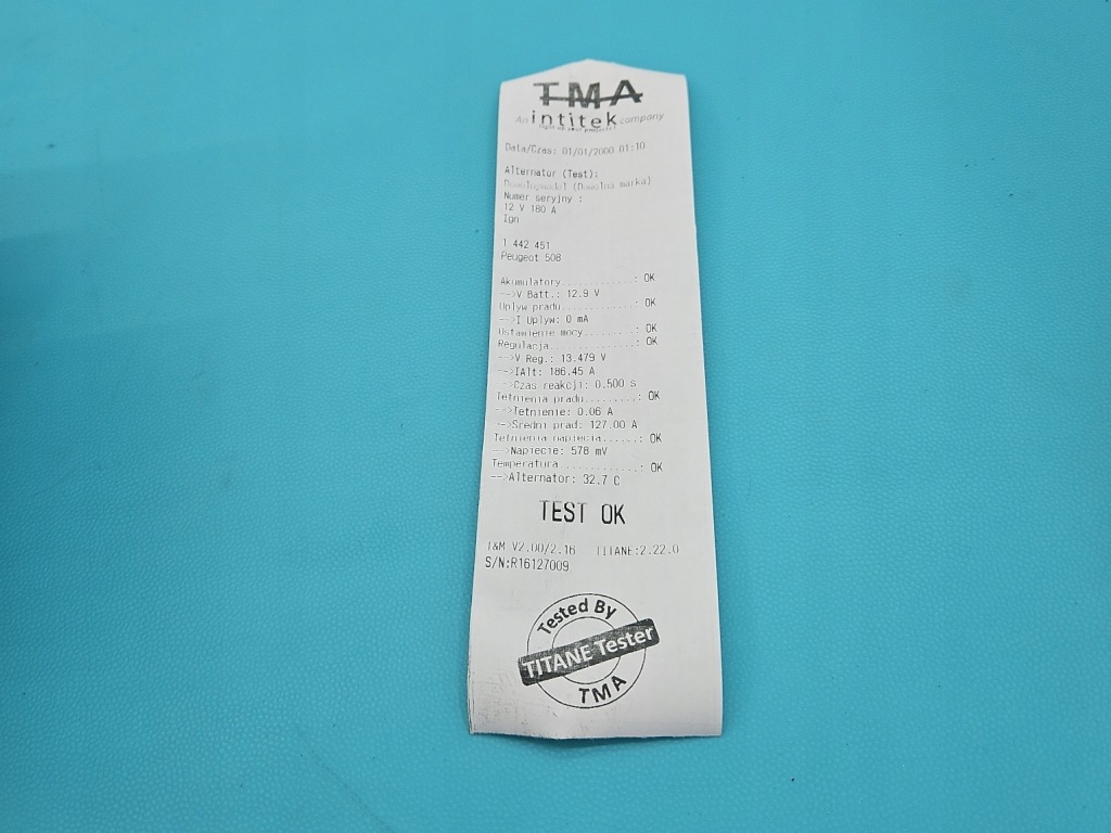 Test генератор peugeot 508 1 9815683280 2711826a 2.0 hdi Киев