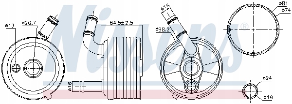 фото №13, Радіатор оливи mini r57 r58 r59 countryman r60 paceman r61 2.0d