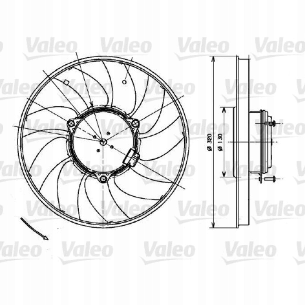 Вентилятор радіатора sprinter sprinter crafter Доставка