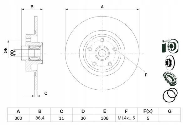 фото №6, Гальмівні диски гальмівні з підшипник do renault vel satis