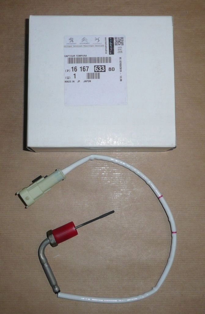 фото №1, Датчик температура. выхлопных газов citroen jumper iii 3.0hdi
