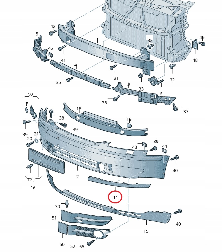 фото №8, Vw phaeton молдинг декоративная защитная бампера перед левая оригинальный номер 3d0807717c 2zz