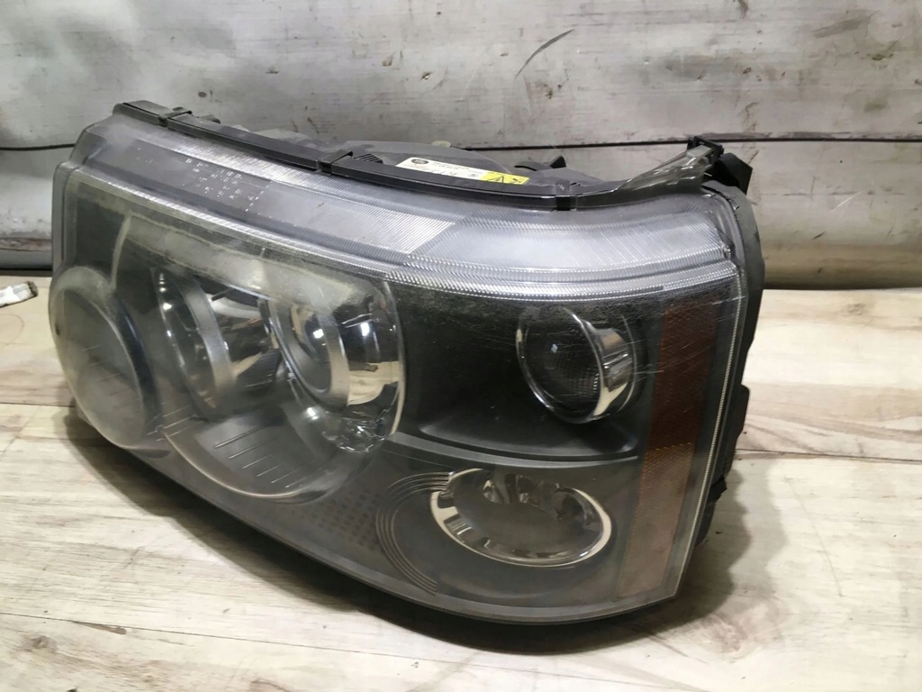 фото №3, Land rover range rover sport l320 2005 ліва сторона лампа перед anglik