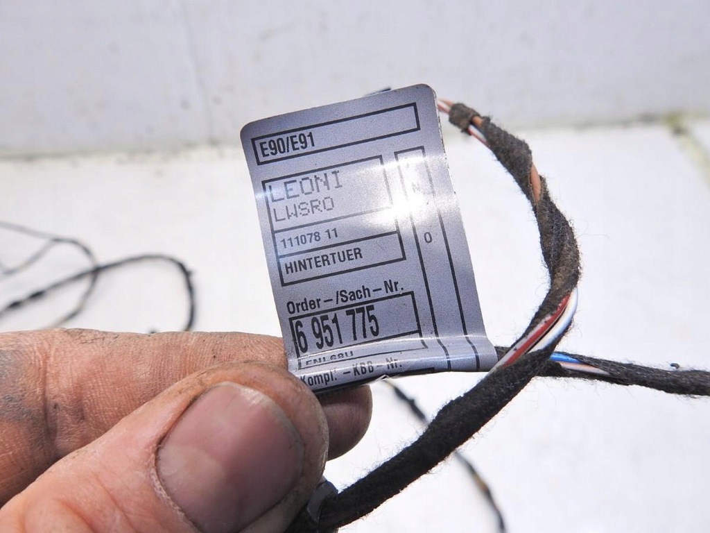 фото №7, Джгут електропроводка двері задня bmw 3 e91 6951775