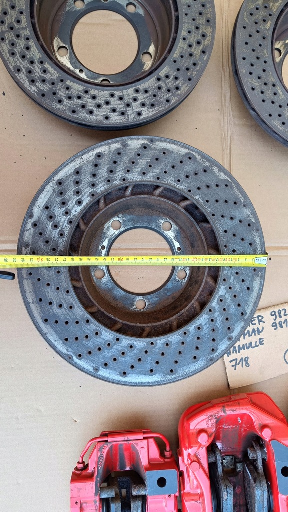 фото №6, Porsche 718 982 981 boxster cayman комплект гальмівний гальма диск супорт