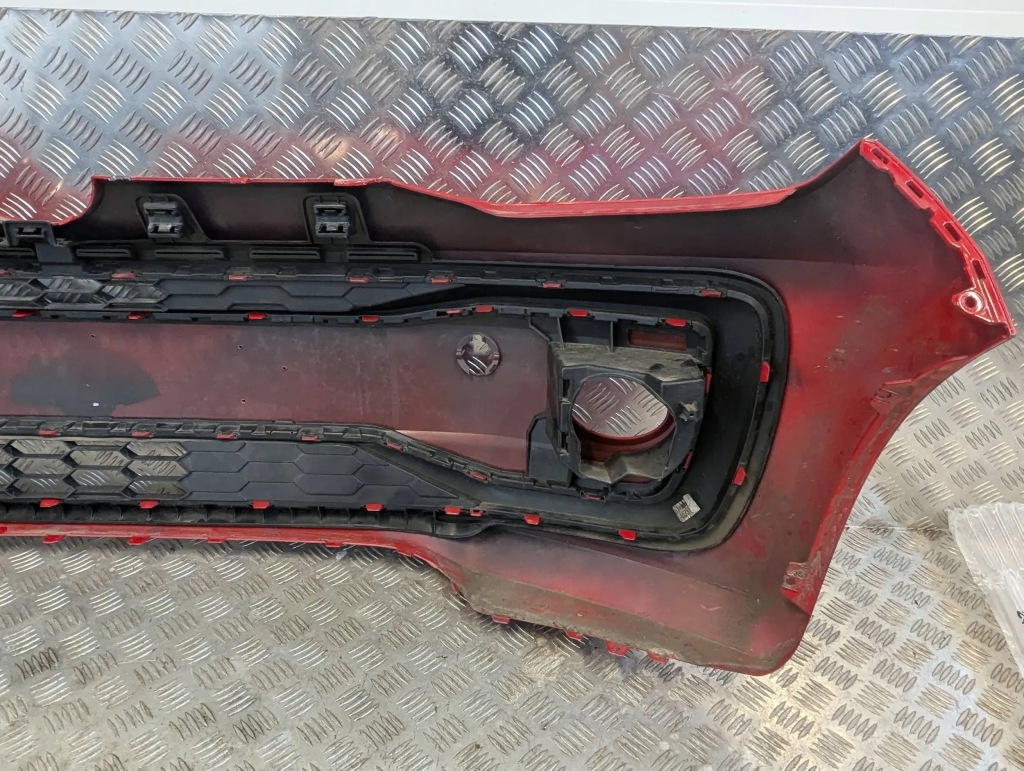 фото №9, Vw up 2016-2023 lift бампер перед передній червоний