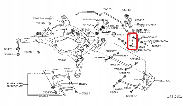 фото №5, Nissan gtr gt-r r35 2009-2024 соединитель стабилизатора задняя оригинальный номер 54618-jf00d