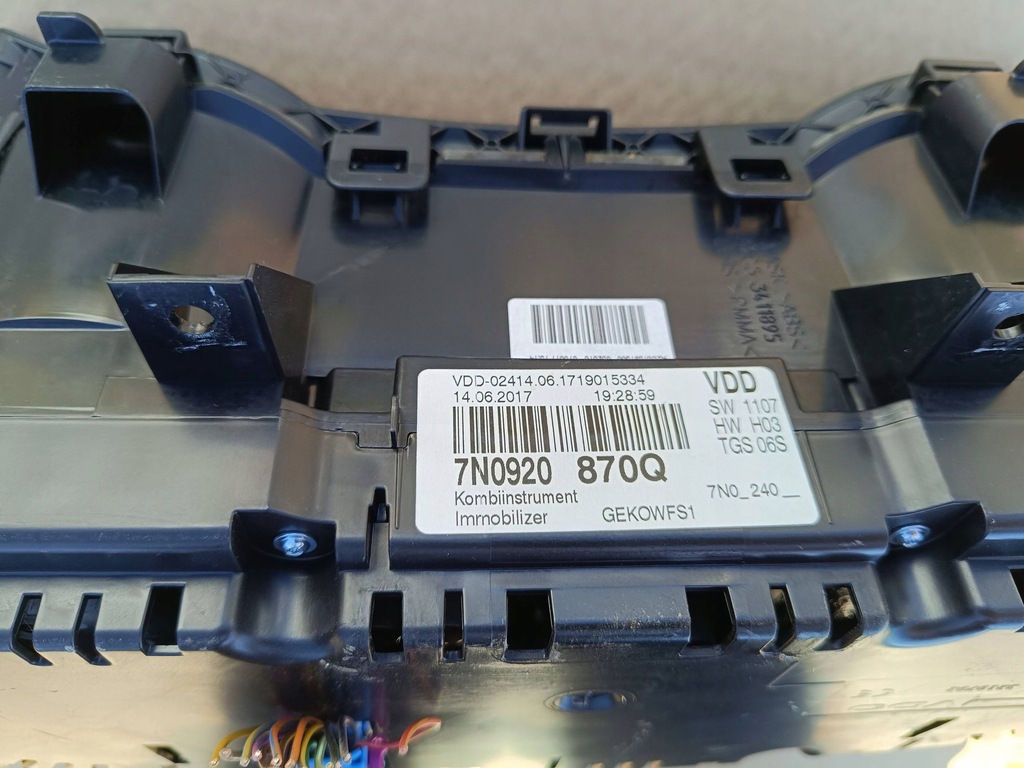 фото №5, Счетчик приборная панель приборы europa vw sharan ii 7n0920870q europa дизель