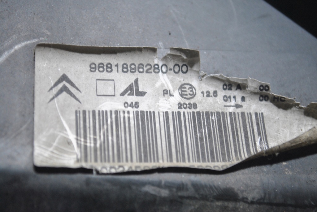 фото №5, Лампа передняя левый перед eu citroen c3 pluriel