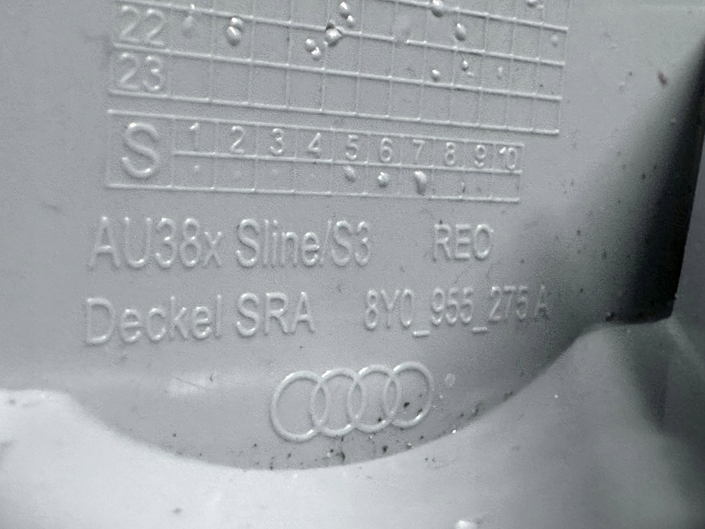 фото №9, Заглушка распылителя лампа левая - audi a3 8y0 s-line, s3 - aso audi