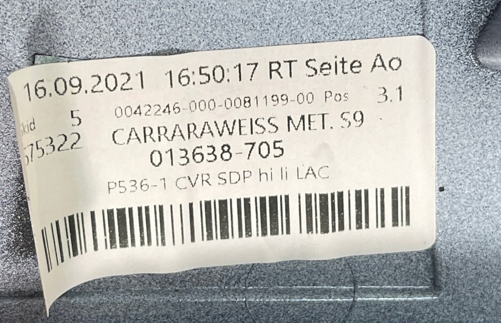 фото №10, Cayenne iii turbo 17- молдинг крыла левая задняя