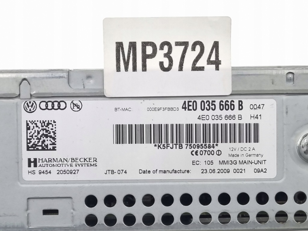 фото №6, Audi a6 s6 c6 4f 2006 станция мультимедийная gps / cd / dvd