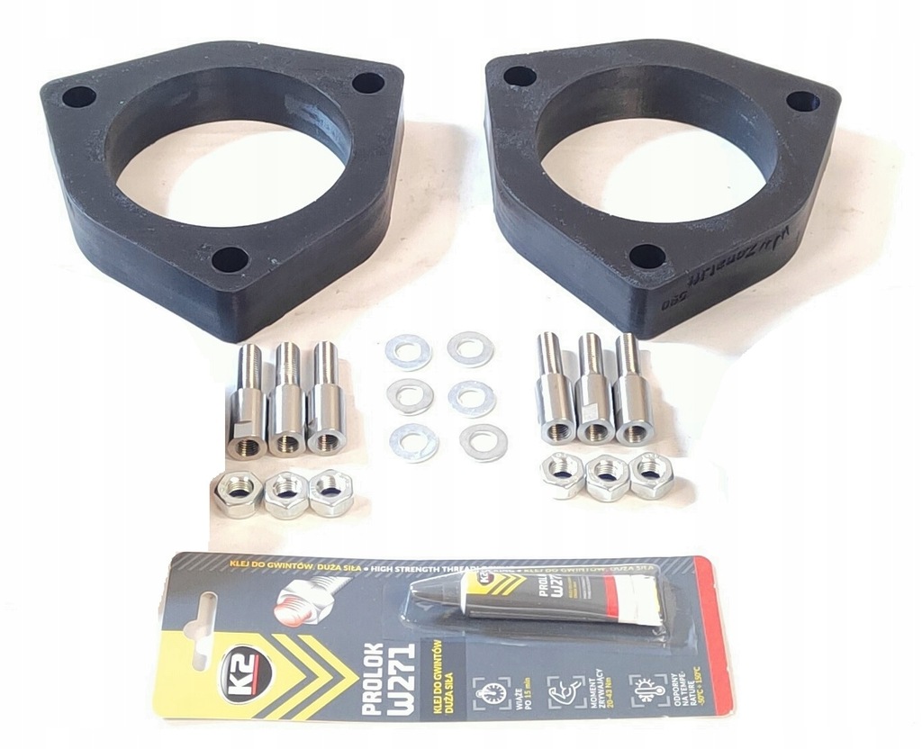 фото №16, Kia sorento 3 um прокладки амортизационная стойка lift + 40mm