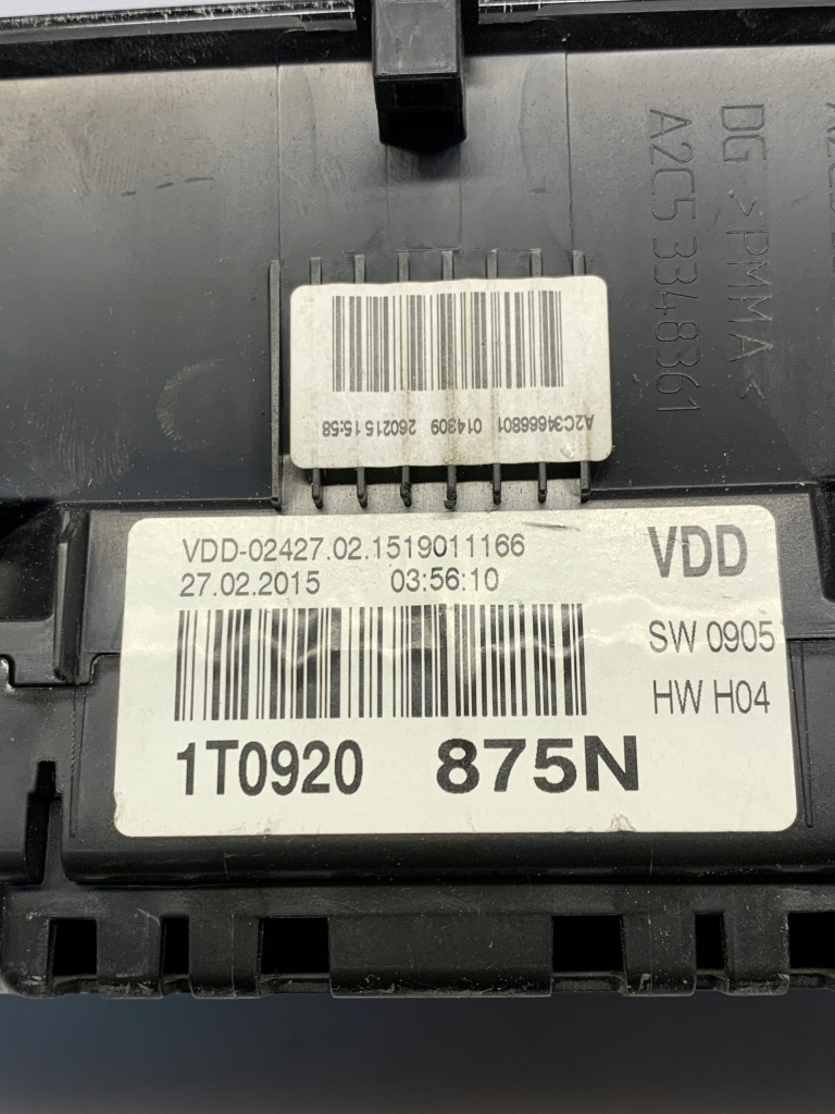 фото №9, Счетчик приборы vag vw touran 1t0920875n