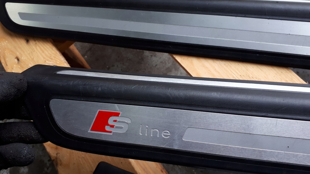 фото №12, Q5 8r молдинг накладка порог перед задняя sline 4x