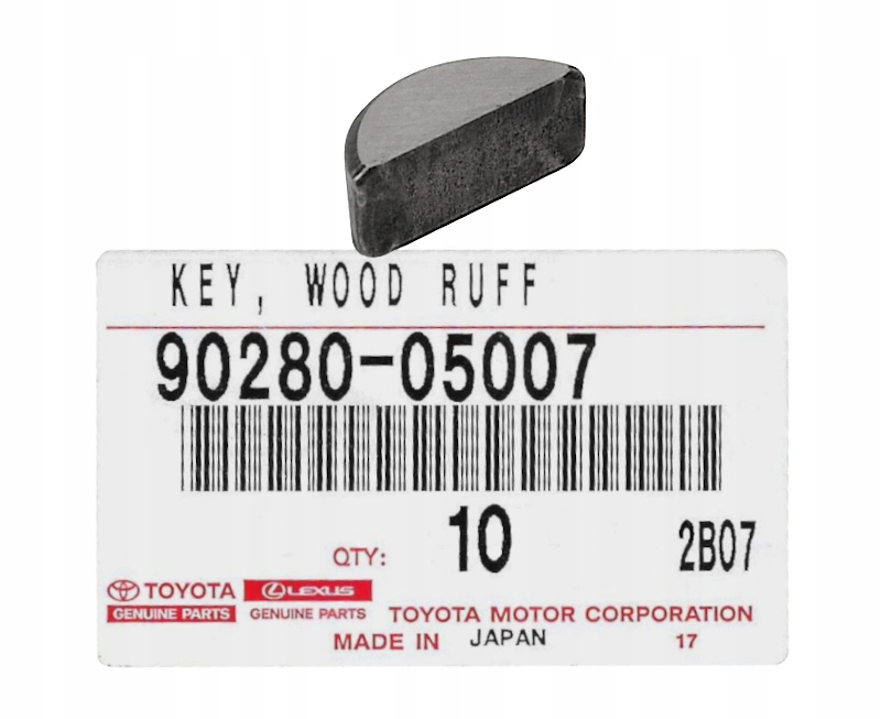 фото №1, Шпонка колеса шкивный rav4 ii 2.0 d 90280-05007