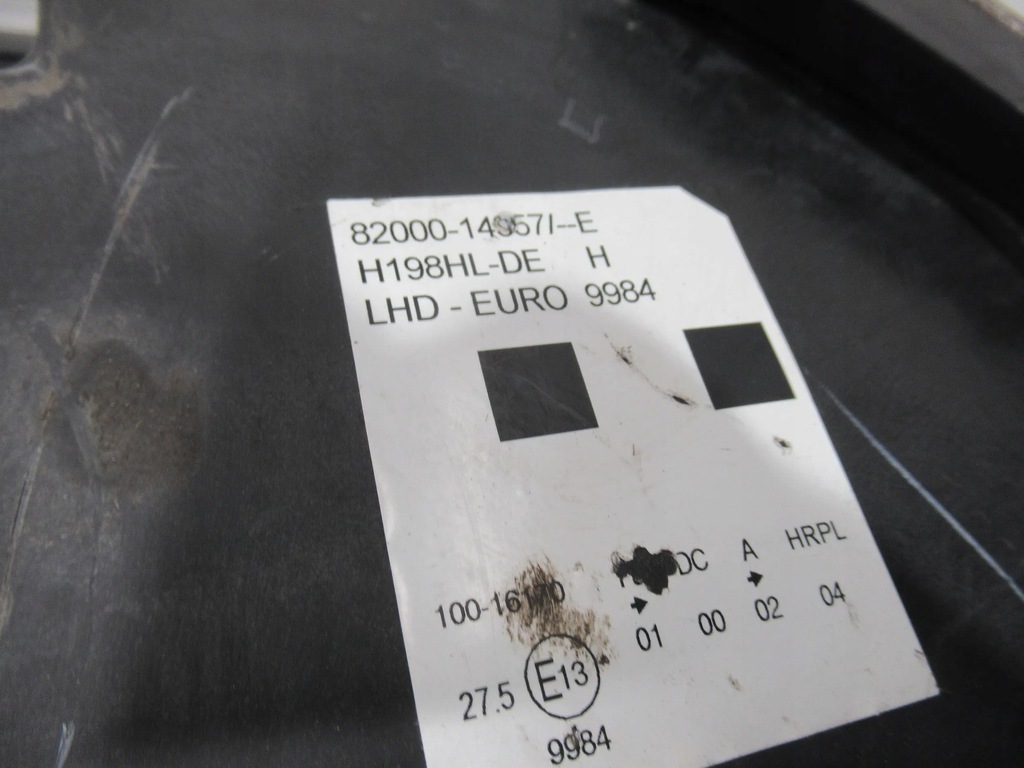 фото №6, Лампа ліва ксенон 8200014357 renault vel satis