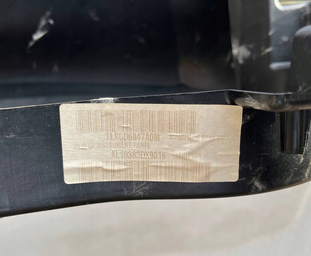 фото №8, Панель приладів розподільник консоль подушка безпеки подушка повітряна dodge challenger 2015+