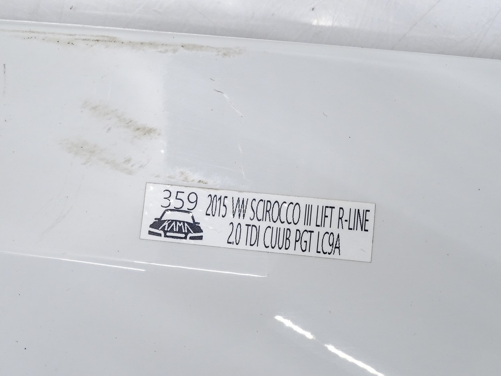 фото №13, Крила правий перед передній vw scirocco iii 1k8 lift lc9a