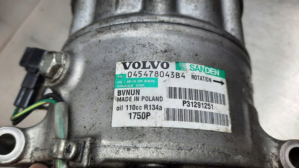 фото №5, Компресор кондиціонера 31291251 volvo v40 ii 12-19r 1.6 d2