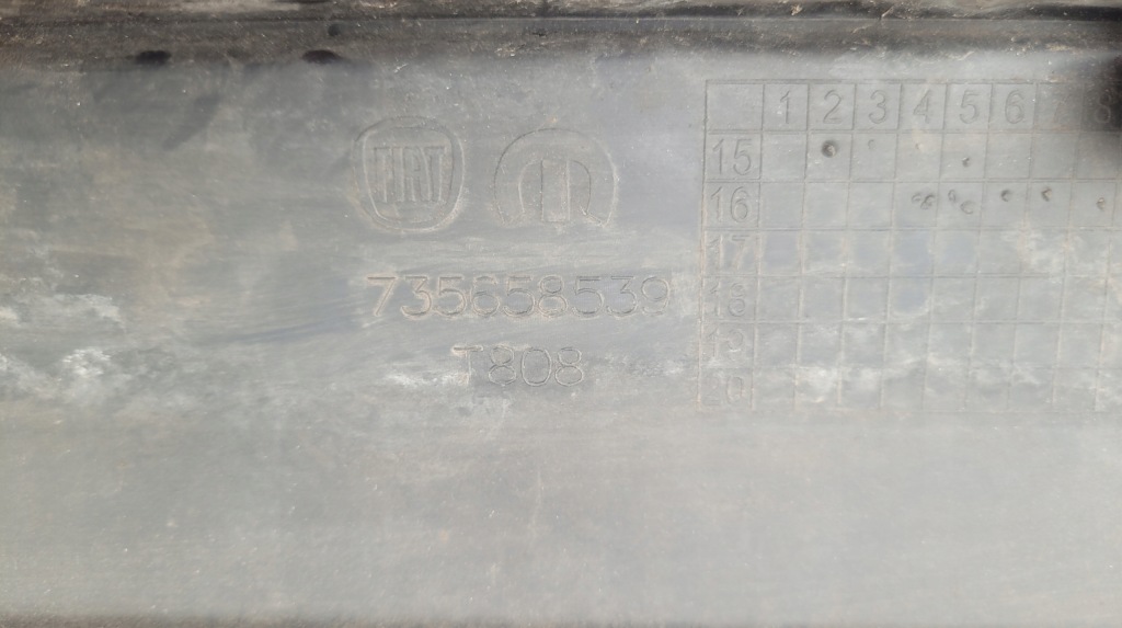 Fiat tipo 2 седан накладка бампера заднего спойлер 735658539 / 2251 Доставка