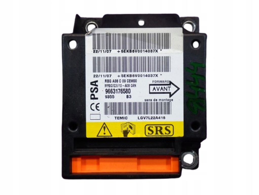 Купити Peugeot 1007 05-09 датчик модуль подушка безпеки. 9663176580