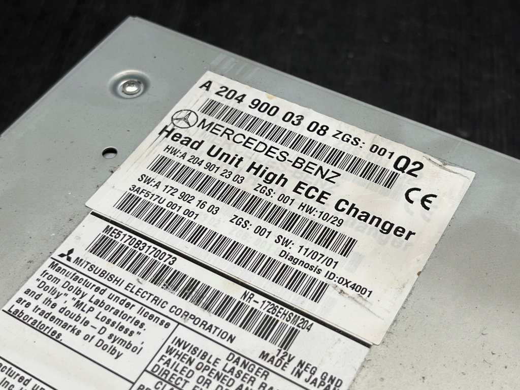 фото №4, Mercedes w204 радио cd навигация a2049000308