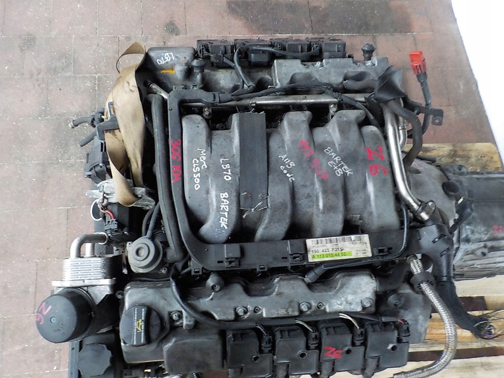 фото №11, Mercedes cls 219 06r 5.0 v8 306km двигатель 113967 kompletny film