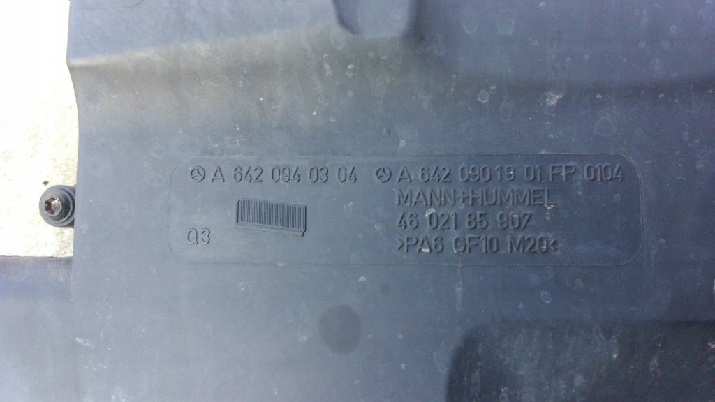 фото №3, Корпус фильтра воздуха mercedes a6420940204