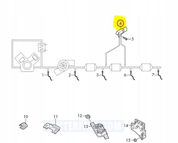фото №12, Датчик тиску вихлопних газів 04l906051ab 04l906051f