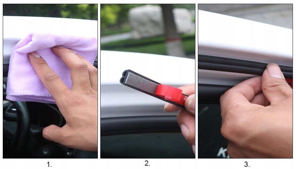 фото №11, Лента уплотнительная прокладка b do дверь автомобиля шумоизоляционная гибкая